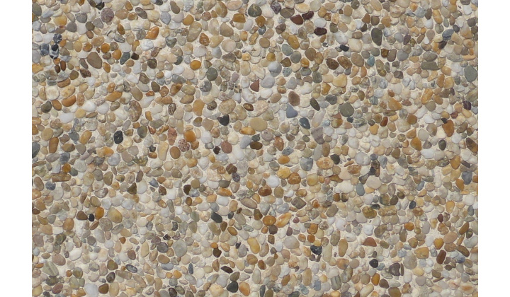 Riečny kameň s bielym cementom