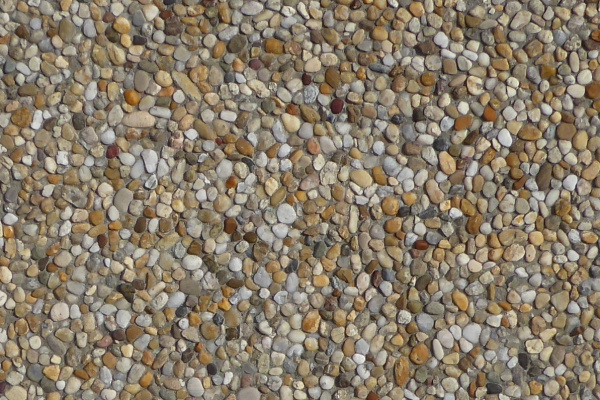 Riečny kameň s bielym cementom